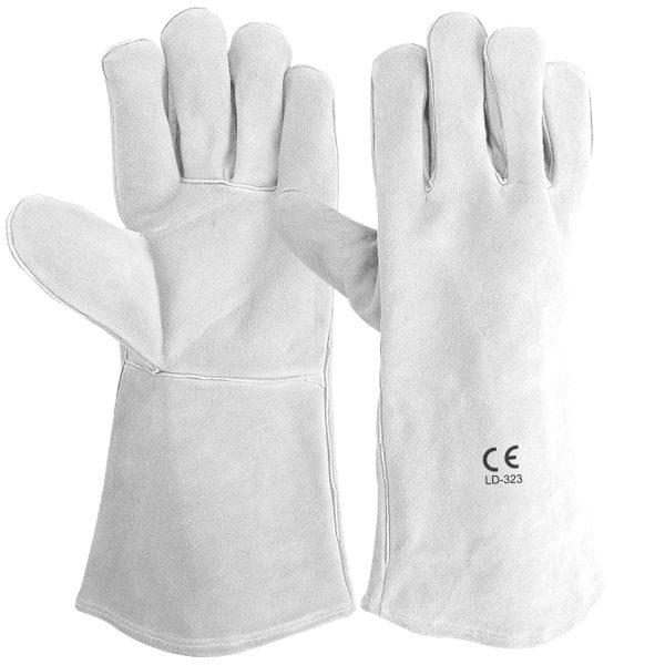 LD-323 Grey Welders Gloves 16" Long