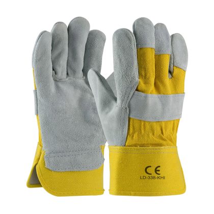 LD-338-KHI Work Gloves Yellow Khaddi