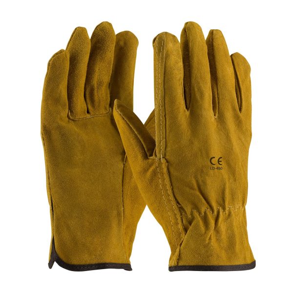 LD-450 Drver Gloves Split Leather Brown