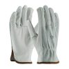 LD-607 Driver Gloves Cowhide Grain Leather with Split Leather