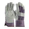 LD-337 Split Leather Working Gloves Rubberized Cuff