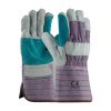 LD-391-B-4" Wide Double Palm Leather Work Gloves