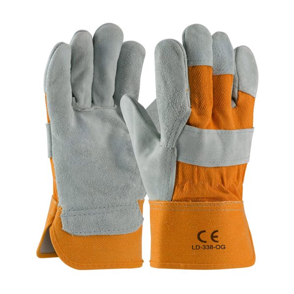 LD-338-OG Work Gloves Orange Cuff