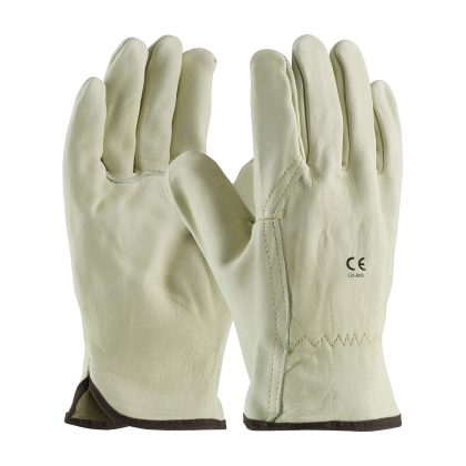 LD-605 Driver Gloves Beige Wing Thumb Cowhide