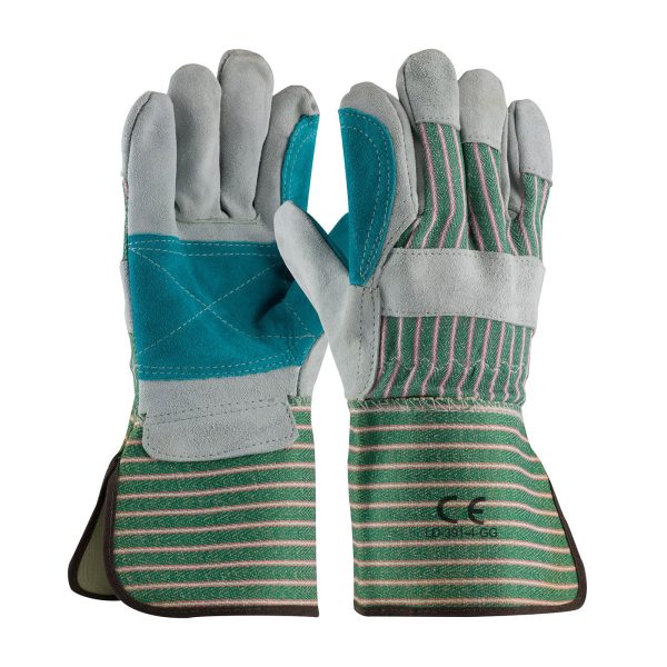 LD-391-GG-4" Wide Cuff Leather Double Work Gloves